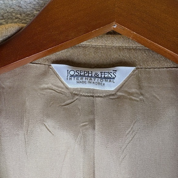 Joseph & Feiss Int Blazer Mens Size 44 S Tan 100% Camel Hair Sportcoat Jacket - Picture 2 of 9